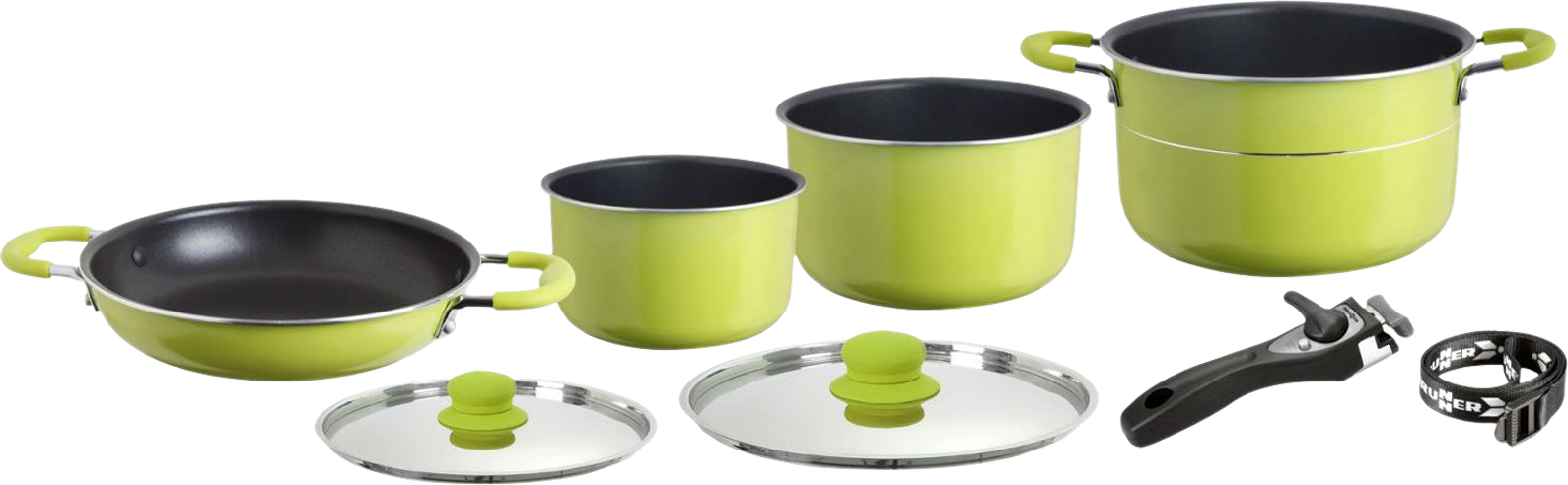 Brunner Alu-Topfset JUNIPER 7+1-teilig ø 20