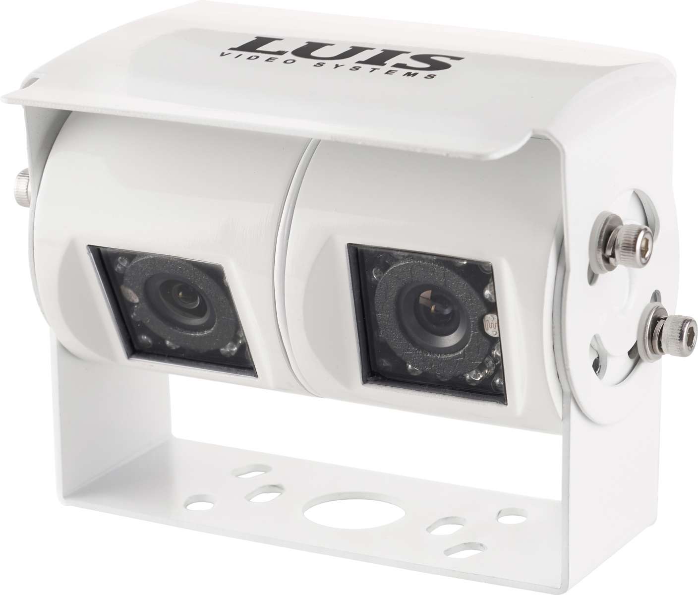 Luis Rückfahrkamera mit Doppellinse 135° 12 V weiß