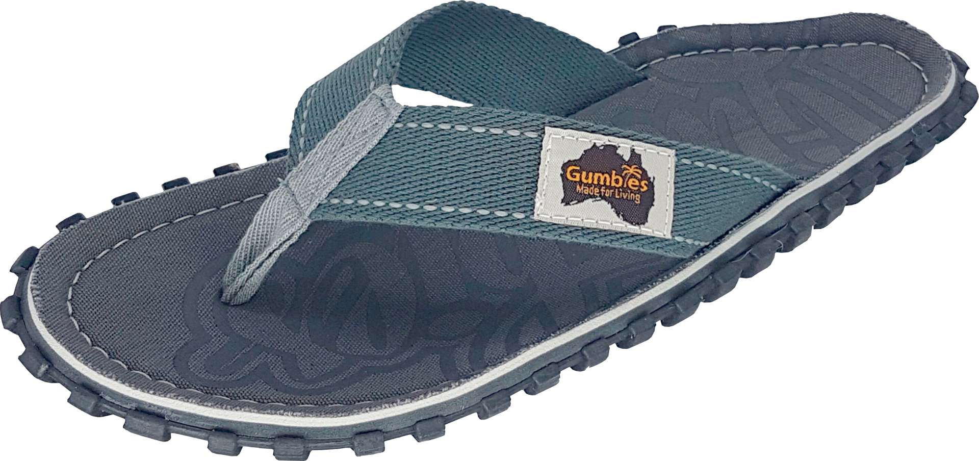 Gumbies Original Cool Grey Herren Zehenstegsandale