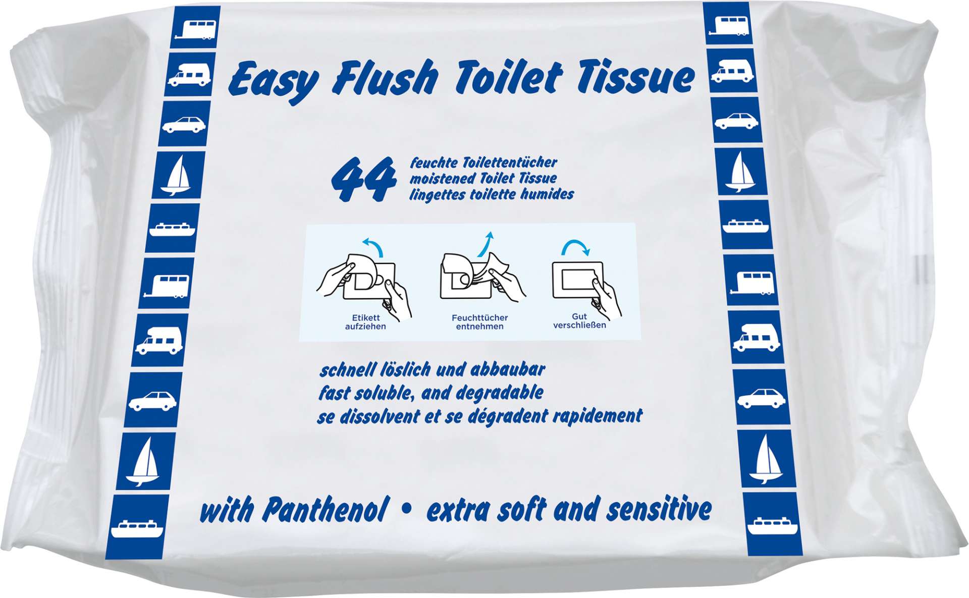 Yachticon Toilettensitz Papierabdeckung 10 Stück hygienisch Einmalpapier Camping