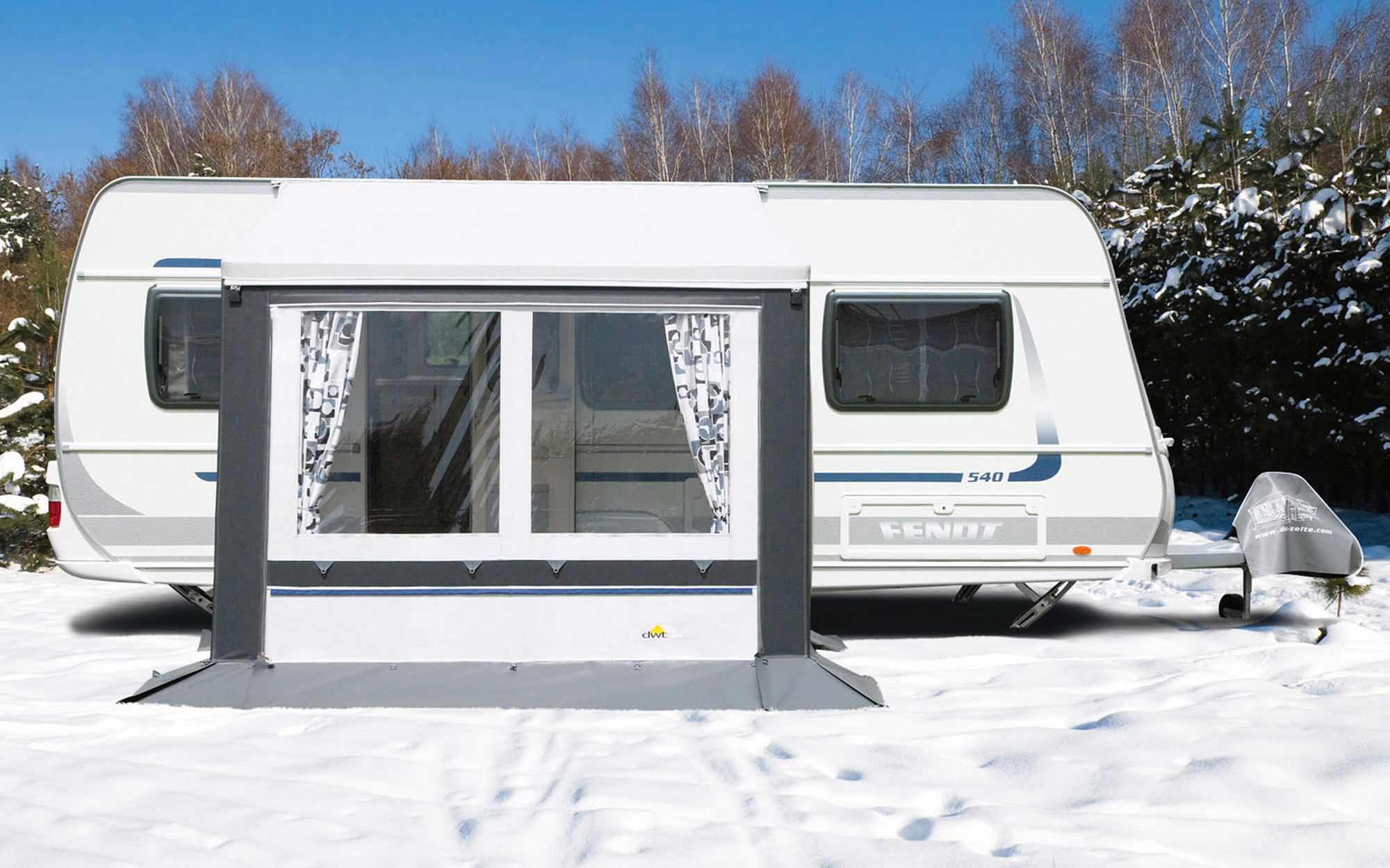 DWT Cortina II Ganzjahresvorzelt Grau 200 x 150 cm