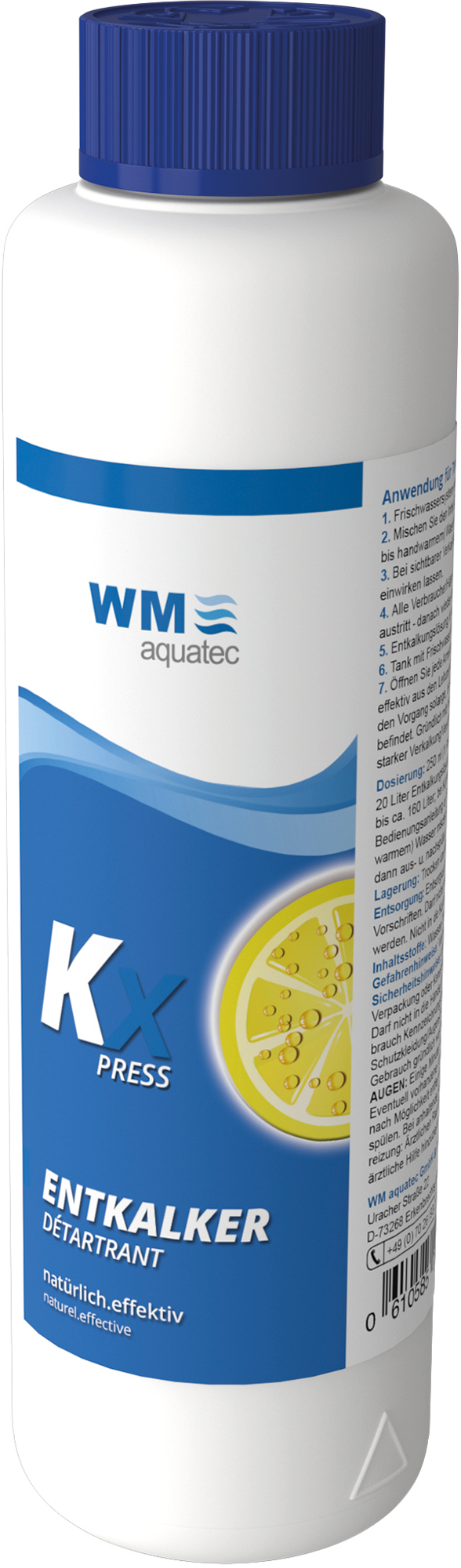 WM aquatec KXpress Entkalker für Wohnmobil und Caravan mit Zitronensäure für Tanks bis