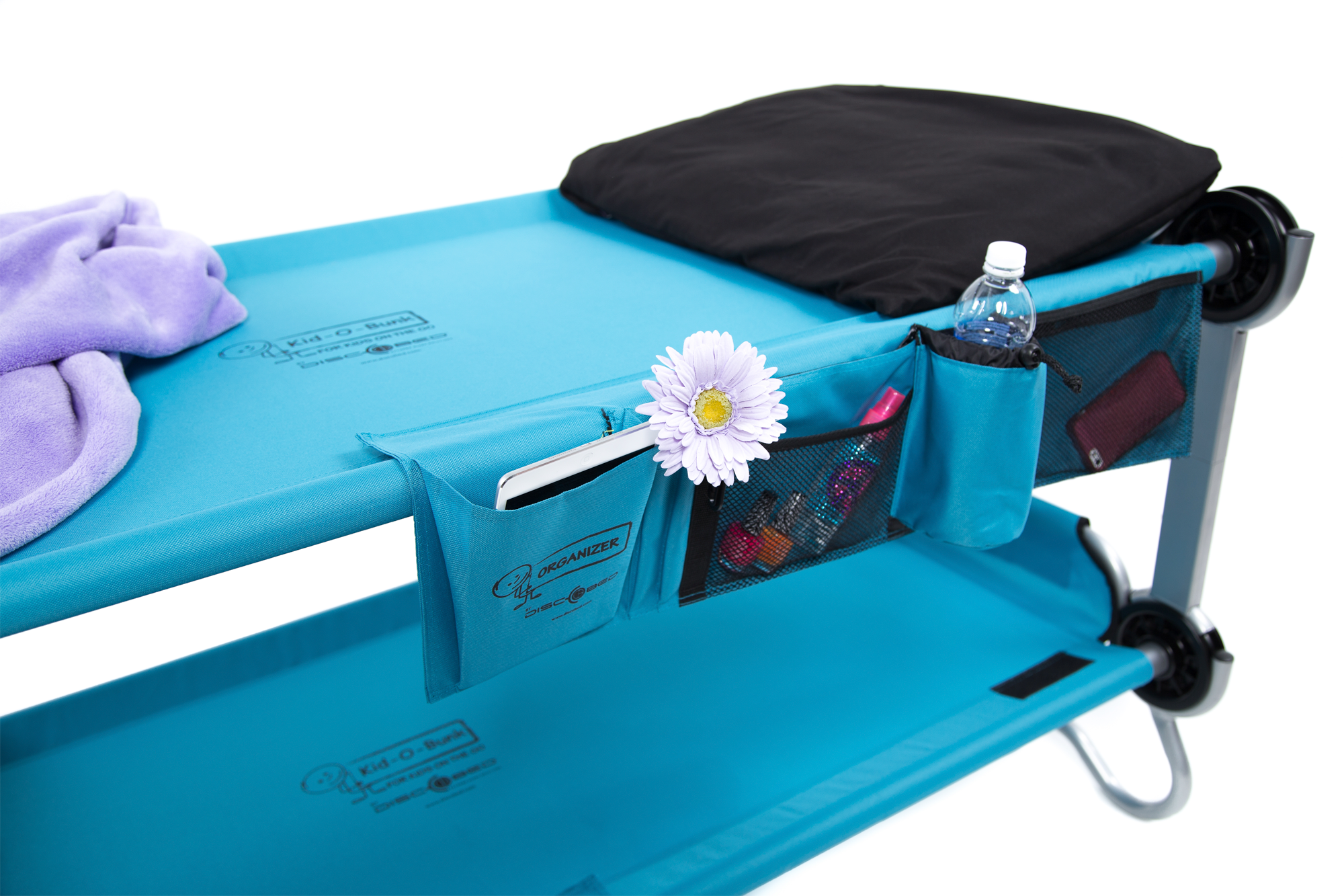 Disc-O-Bed Seitentasche / Organizer für Kid-O-Bed Einzelbett blau - Möbelzubehör