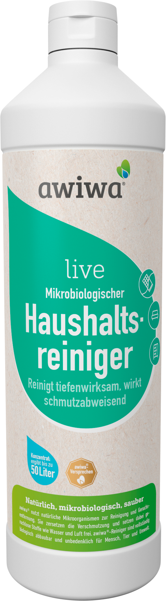Awiwa live mikrobiologischer Haushaltsreiniger 1