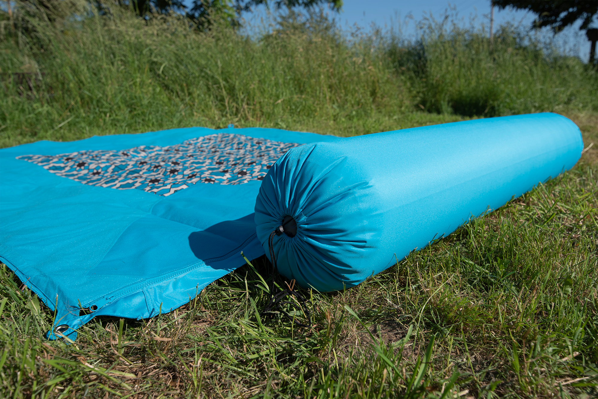 Bent Kissenrolle Zip-XL Lounger türkis - Reisekissen & Sitzunterlagen