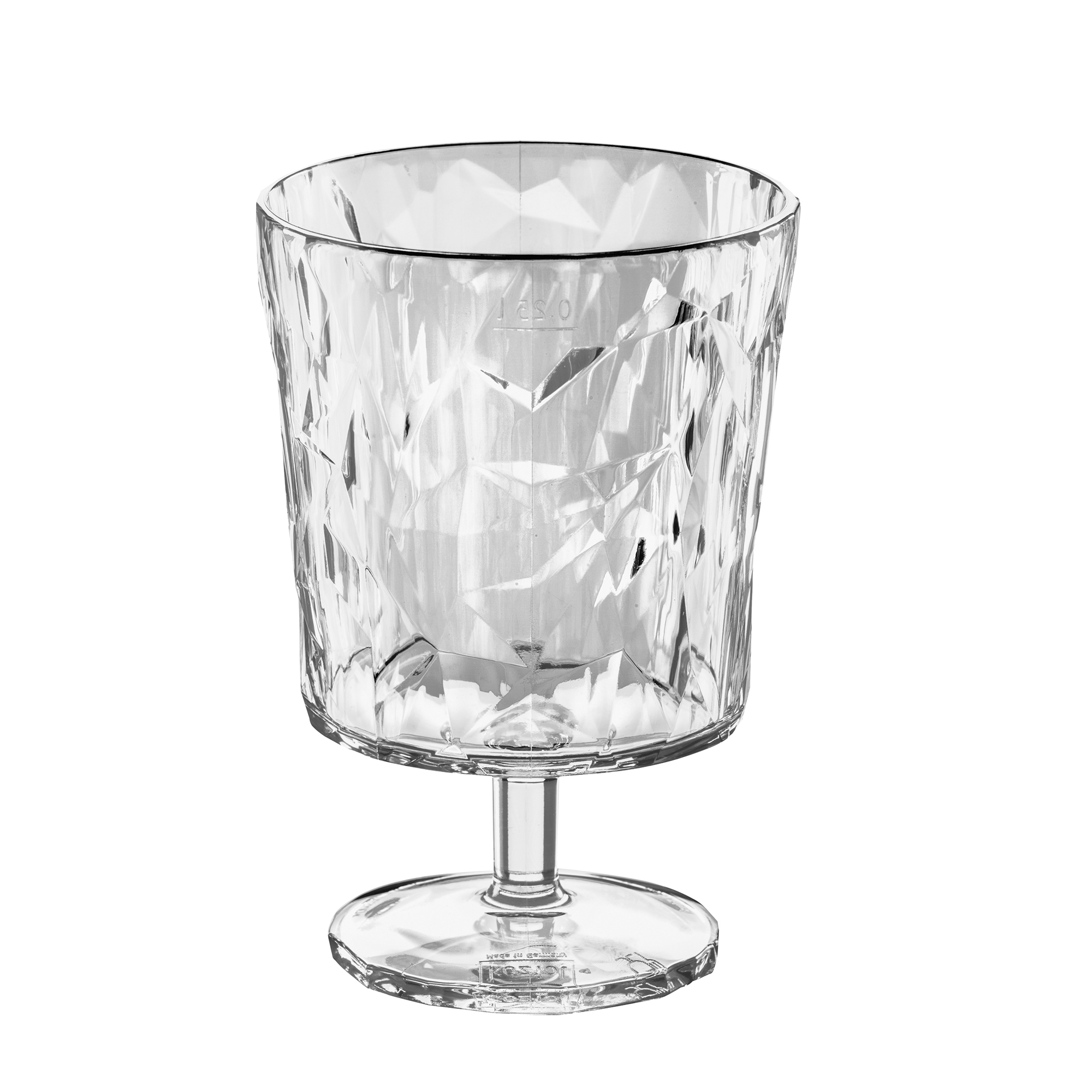 Koziol Club Light Weinglas aus Kunststoff stapelbar / bruchsicher 250 ml