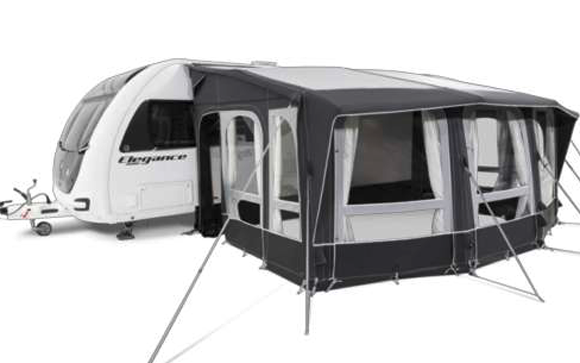 Dometic Ace AIR All-Season 400 S Aufblasbares statisches Vorzelt Anbauhöhe 235 - 265 cm Breite 4