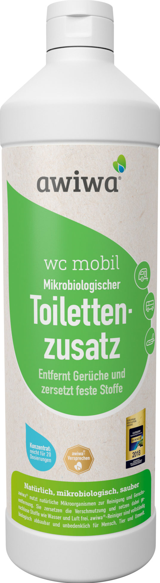 Awiwa WC Mobil Toilettenzusatz mikrobiologisch 1 Liter