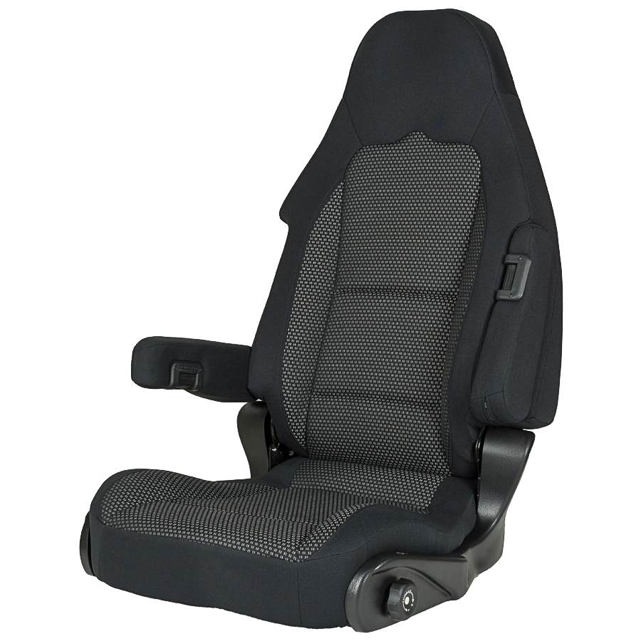 Sportscraft Sitz S10.1 Ara schwarz/ grau Beifahrerseite - Sitze