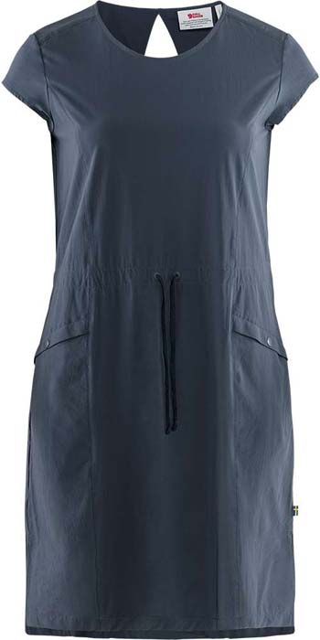 Fjällräven High Coast Lite Damen Sommerkleid dunkelblau L - Damenhosen, -röcke & -kleider