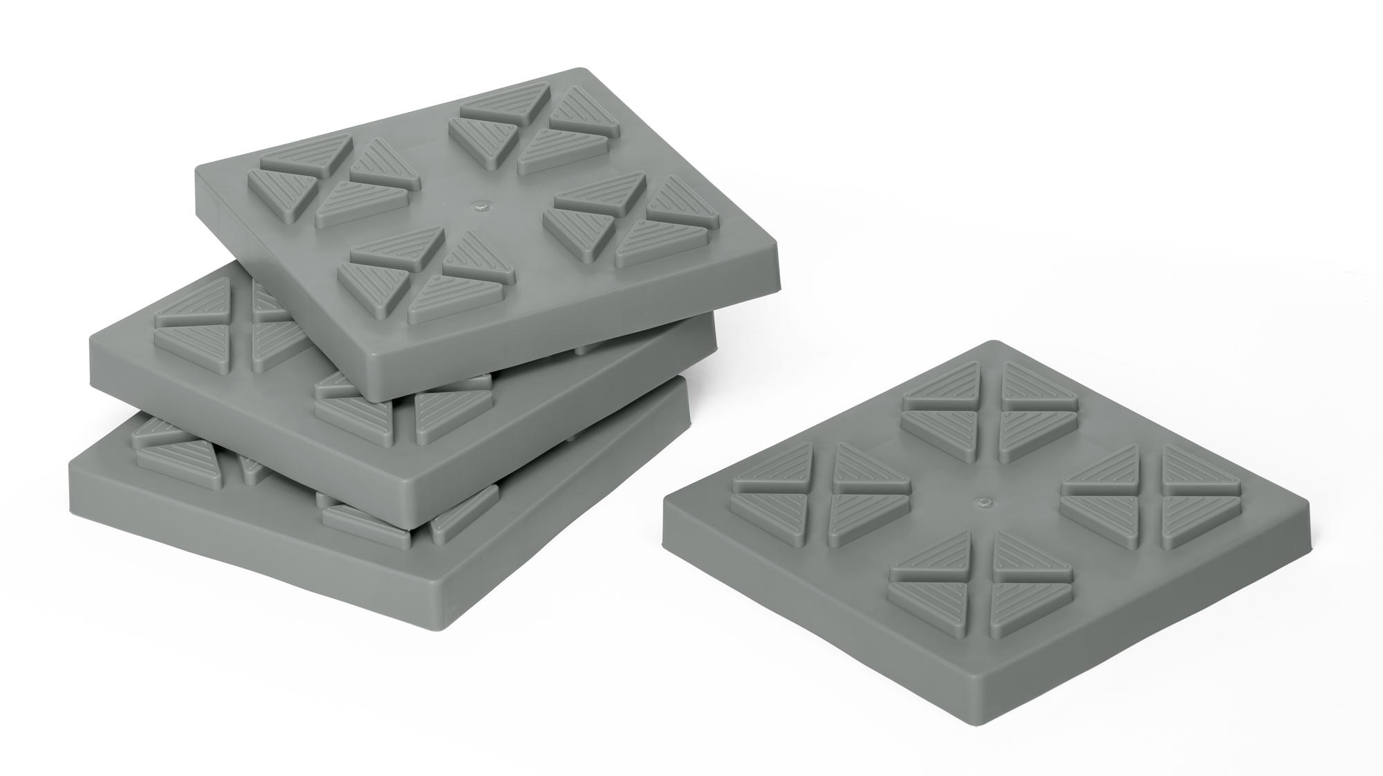 Berger Square Plates 4er Set - Ergänzung für Brick Leveler - Stufen- & Ausgleichskeile
