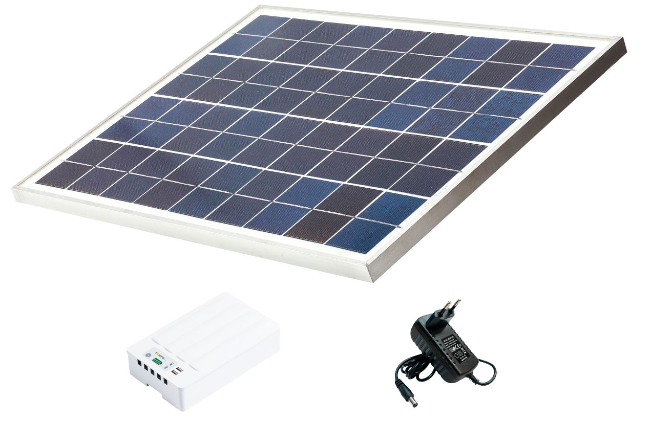 Fosera Power Line LSHS Solarset mit Batteriebox (ohne Lampen)