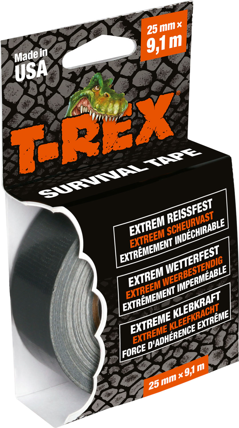 T-Rex Mini Gewebe-Klebeband extra stark 9,1 m x 25 mm