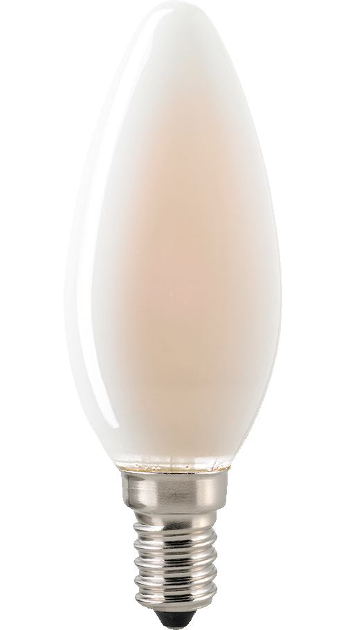Sigor Filament LED Kerzenleuchted matt dimmbar E14 230 v / 4,5 W 470 lm