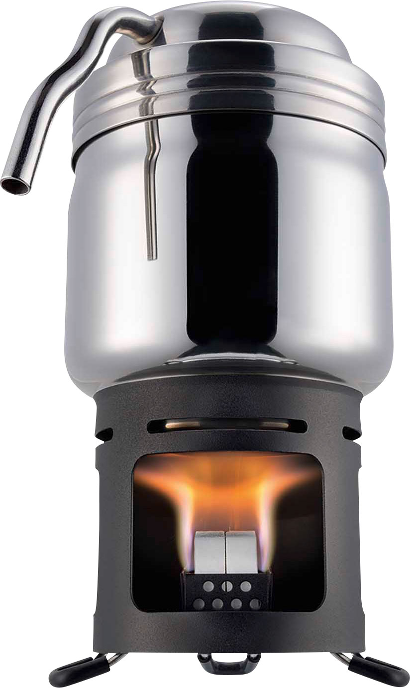 Esbit XS Edelstahl Kaffeekocher mit Trockenbrennstoff Brenner 200 ml