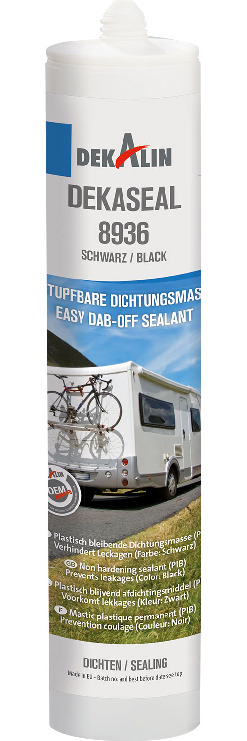 Dekalin DEKAseal 1512 Dichtmasse, 310ml, schwarz bei Camping Wagner  Campingzubehör