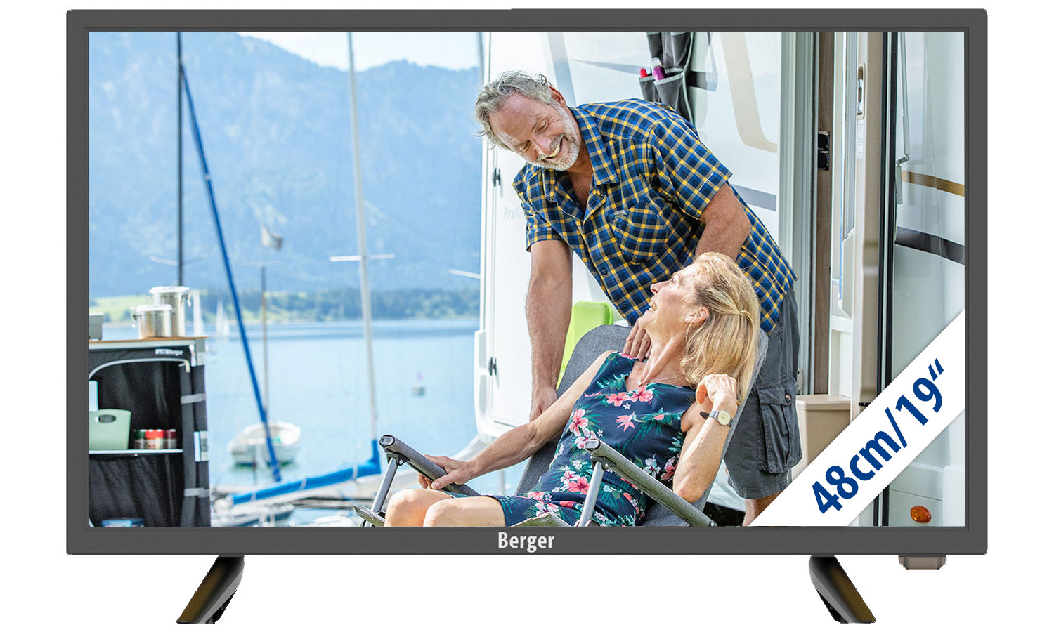 Berger Camping Smart-TV LED Fernseher mit Bluetooth 19 Zoll