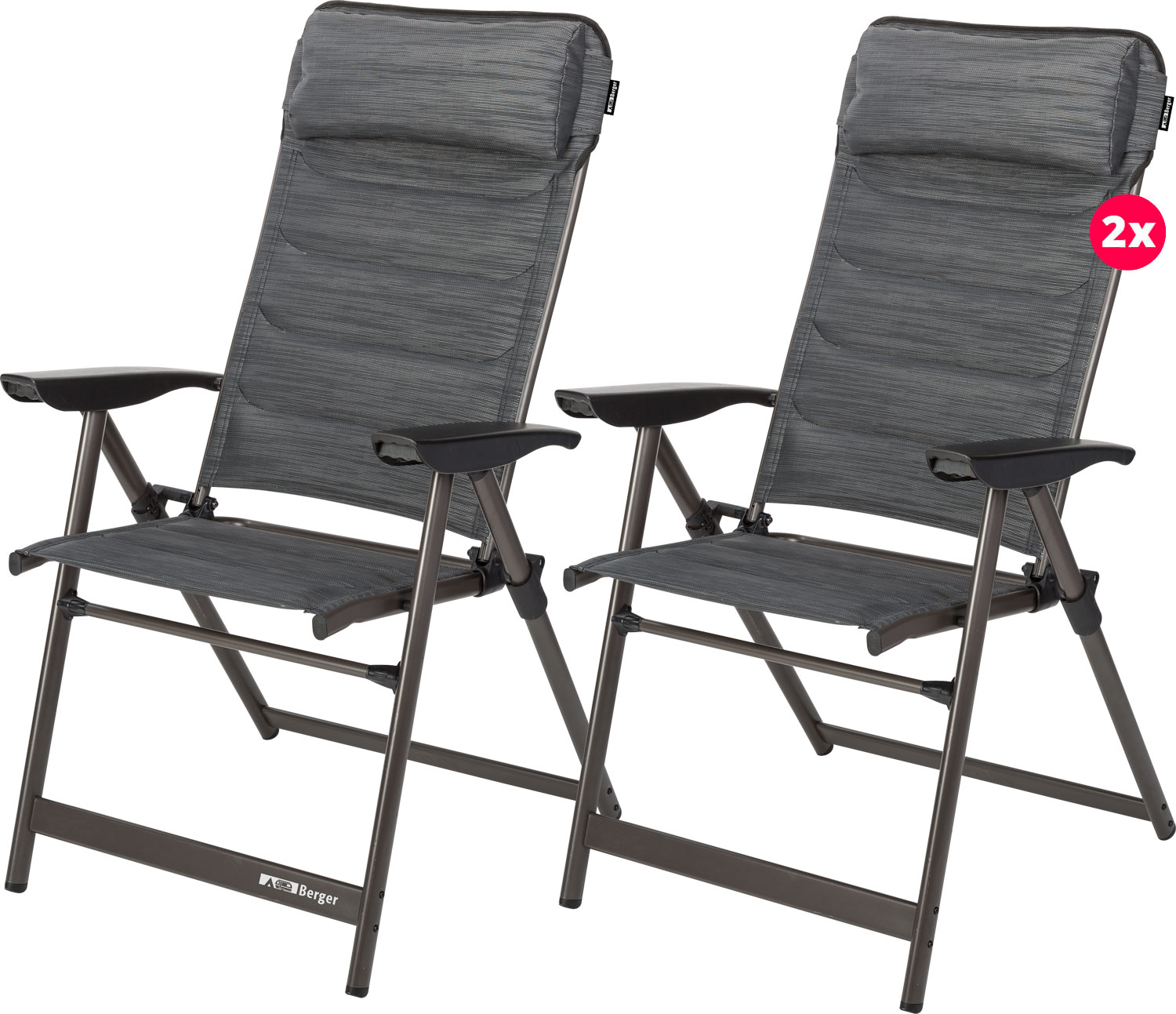 Berger Slimline Klappsessel 2er Set