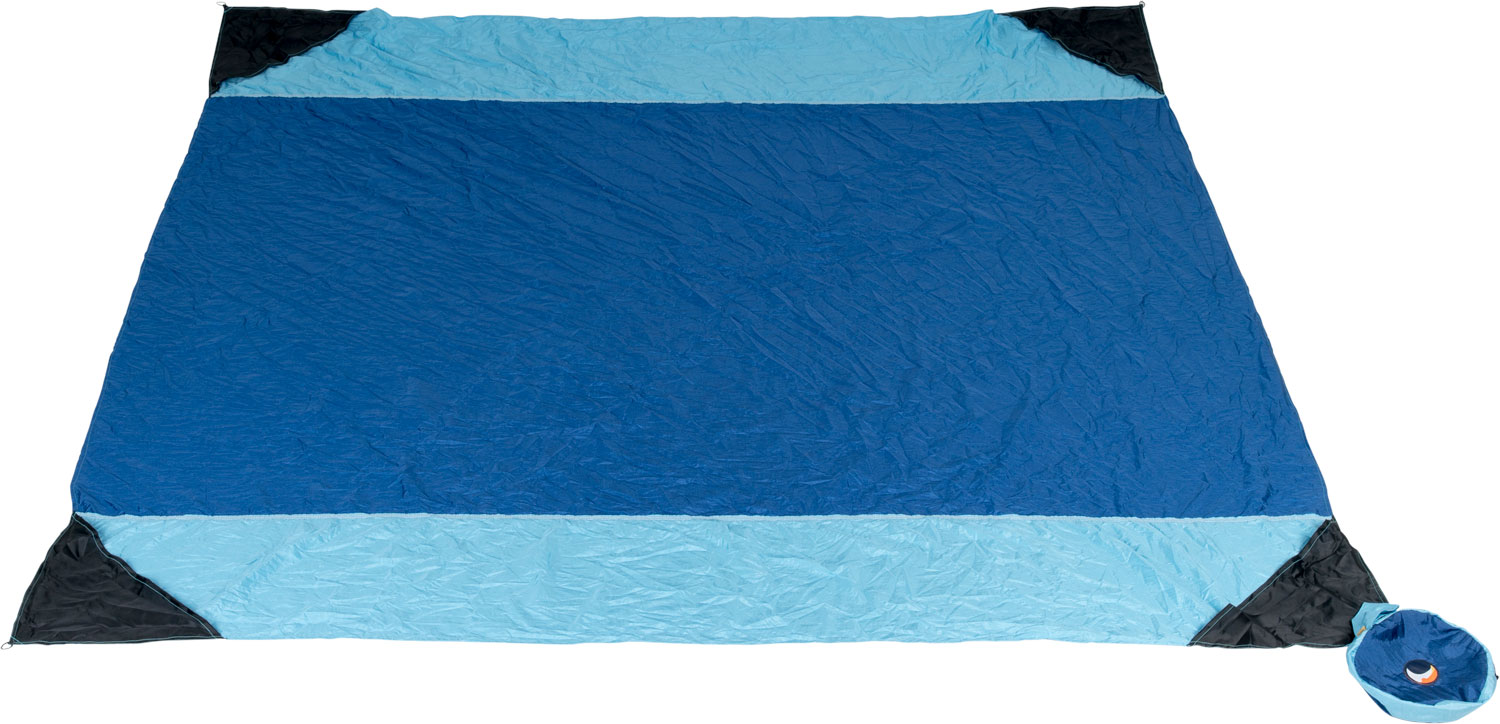 Ticket to the Moon Picknickdeck 213 x 213 cm Royal Blue / Light Blue