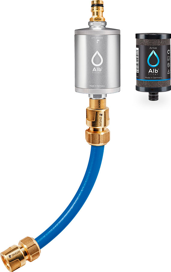 Alb Filter MOBIL Active Trinkwasserfilter – Mit GEKA Anschluss – Silber | 04260590611901