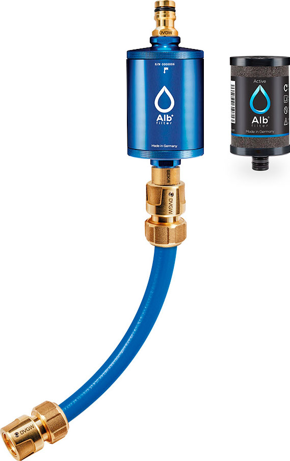 Alb Filter MOBIL Active Trinkwasserfilter - Mit GEKA Anschluss - Blau - Trinkwasseraufbereitung