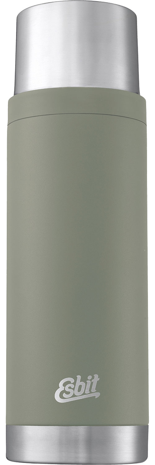 Esbit Sculptor Edelstahl Isolierflasche 1 Liter Stone Grey