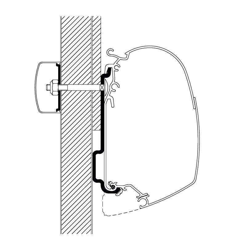 Thule Markisenadapter Challenger Eden und Chausson Allegro ab 2010
