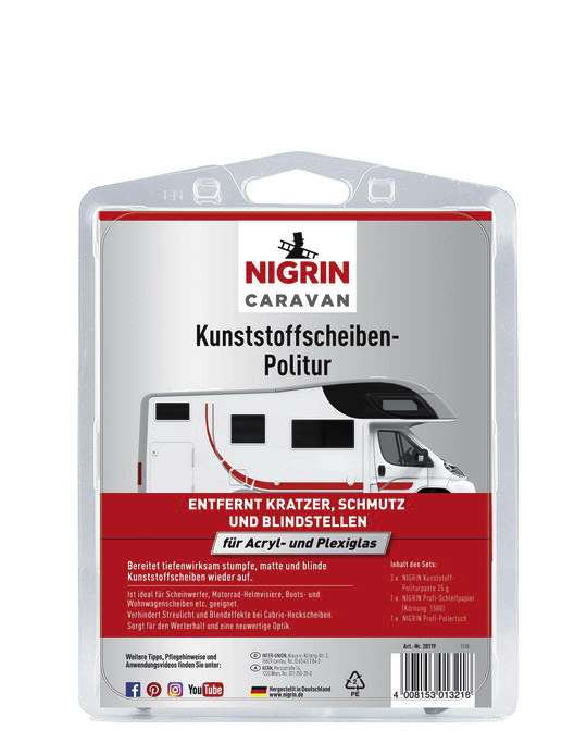 Nigrin Caravan Kunststoffscheiben-Politur Set