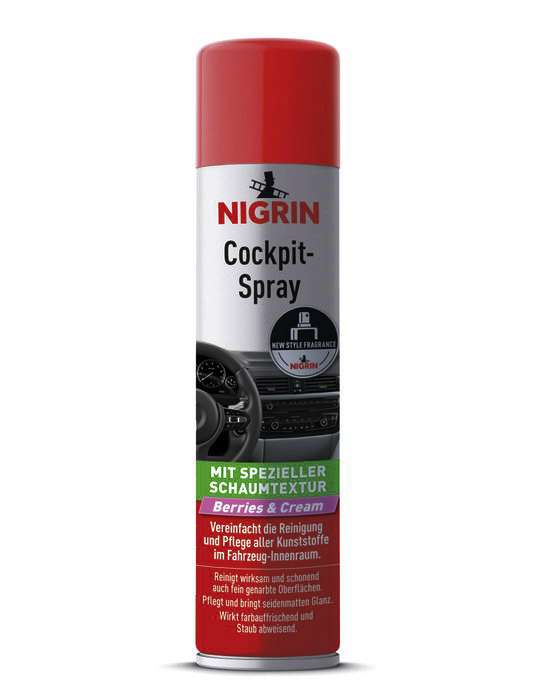 Nigrin New Style Fragrance Cockpit Spray - Berries & Cream 400 ml