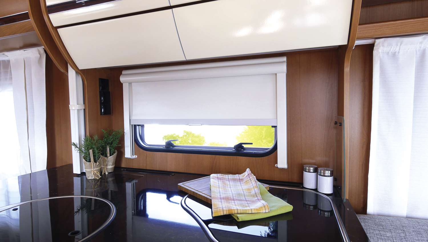 Remis Remiflair I Doppelrollo vorgehängte Fenster creme 700 x 750 mm