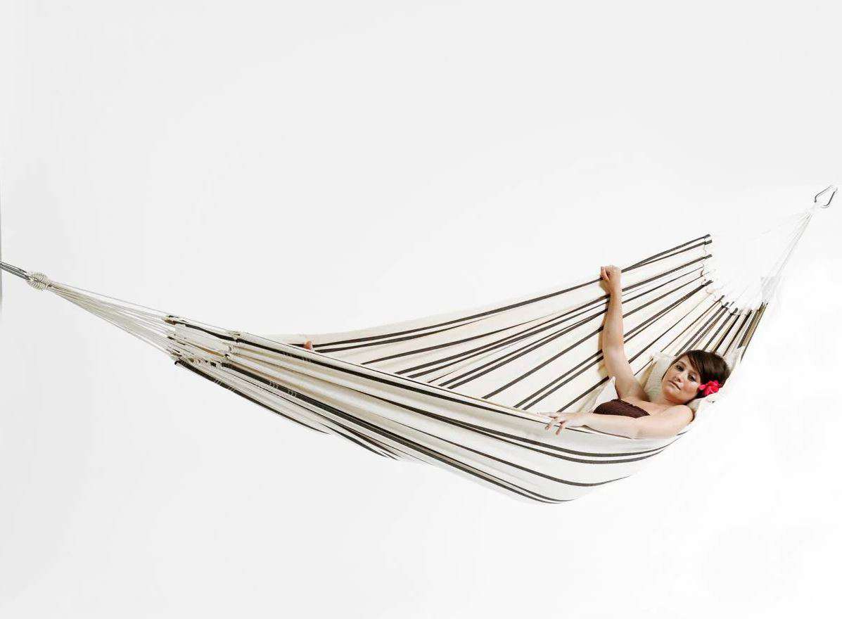 Hängematte Barbados 230 x 150 cm cappuccino - Hängematten von Amazonas