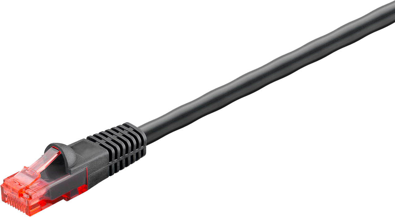 Goobay CAT 6 Outdoor-Patchkabel U / UTP schwarz  20 m | 04040849554346