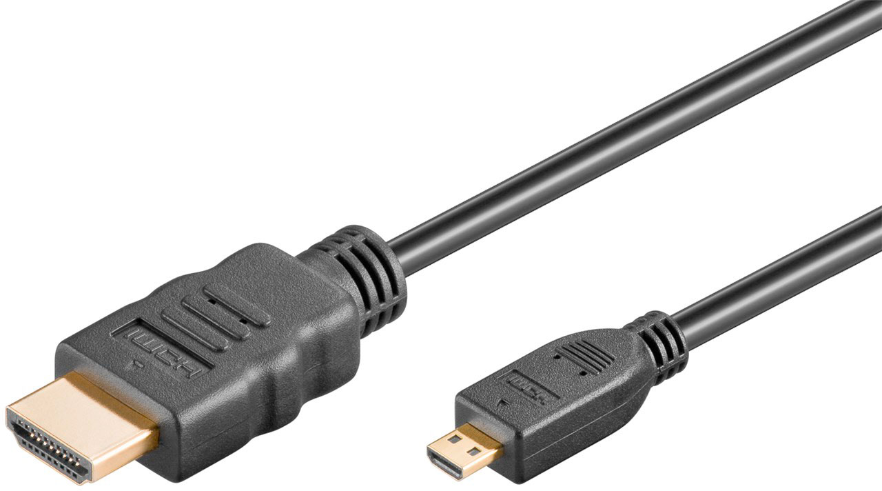 Goobay HDMI/Micro HDMI Kabel mit Ethernet 5,0 m