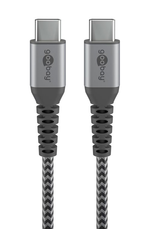 Goobay DAT USB-C auf USB-C Textilkabel 2,0 m