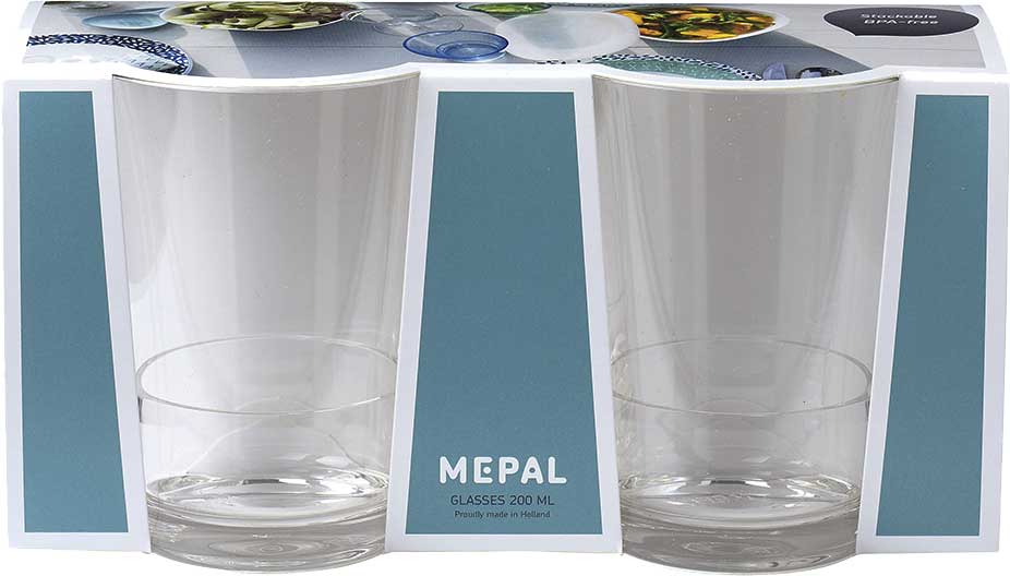 Mepal Flow Kunststoffglas 2 Stück 200 ml