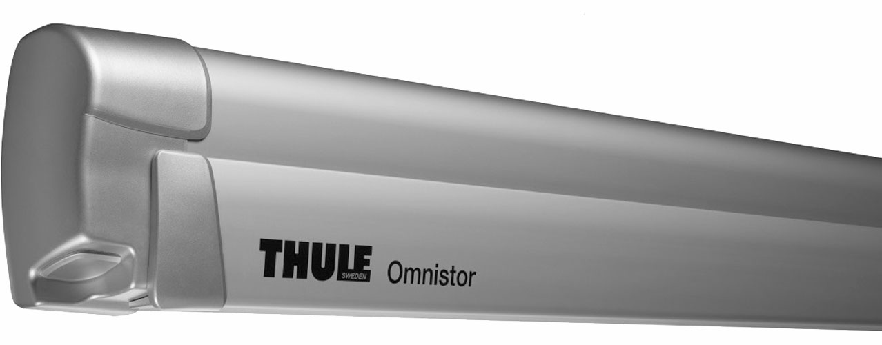 Thule Omnistor 8000 Wandmarkise eloxiert Tuchfarbe Mystic Grey 4,00 m