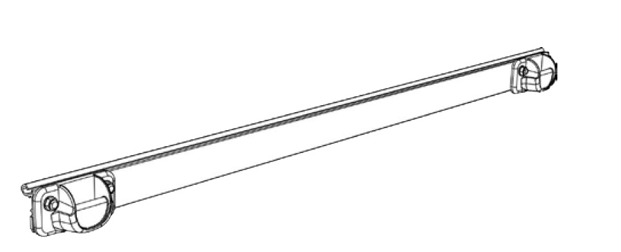 Thule Mounting Rail for Caravan Rail Montageschiene für