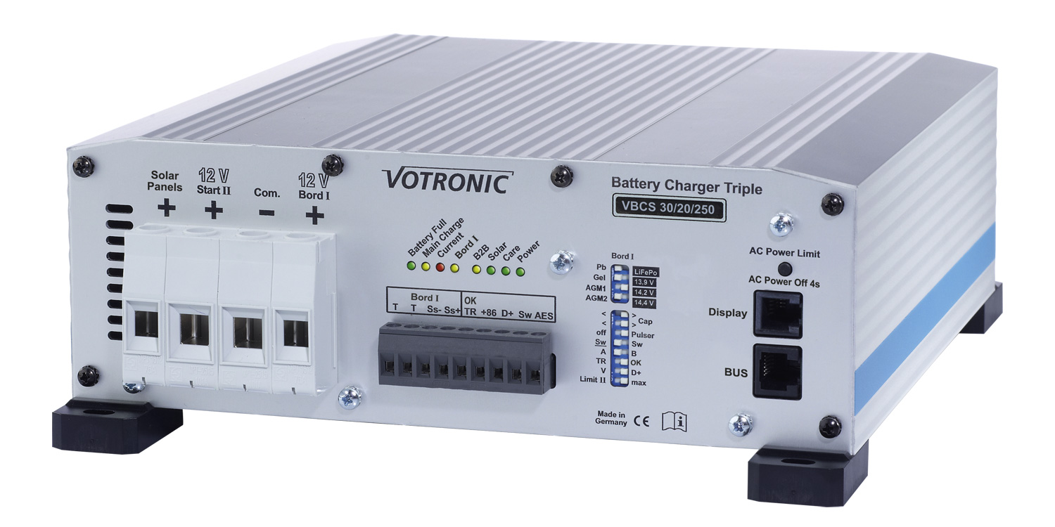 Votronic VBCS 30/20/250 Triple-CI Batterie-Ladegerät