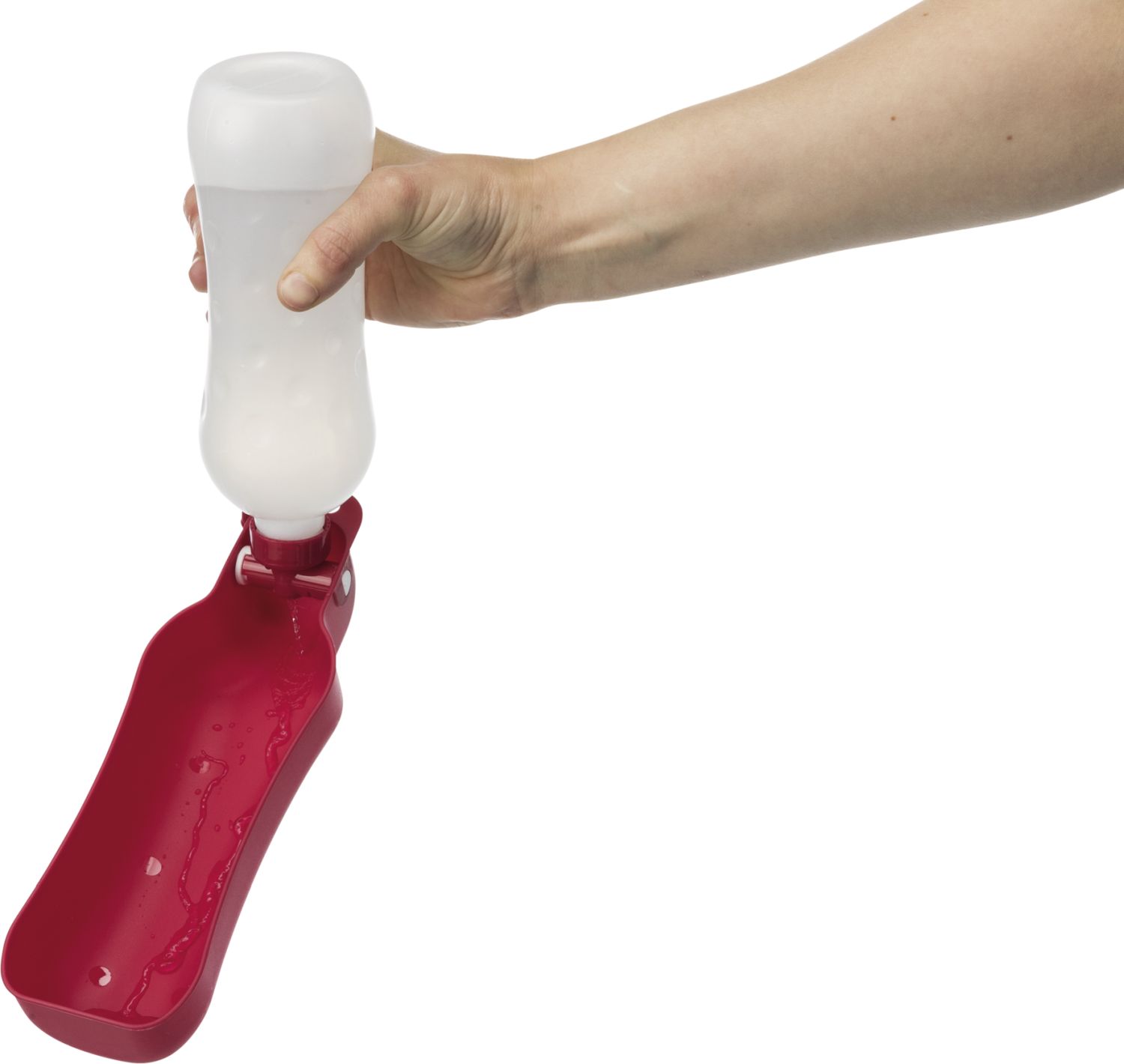Jollypaw Flasche mit Trinknapf Edelstahl/Kunststoff 500 ml