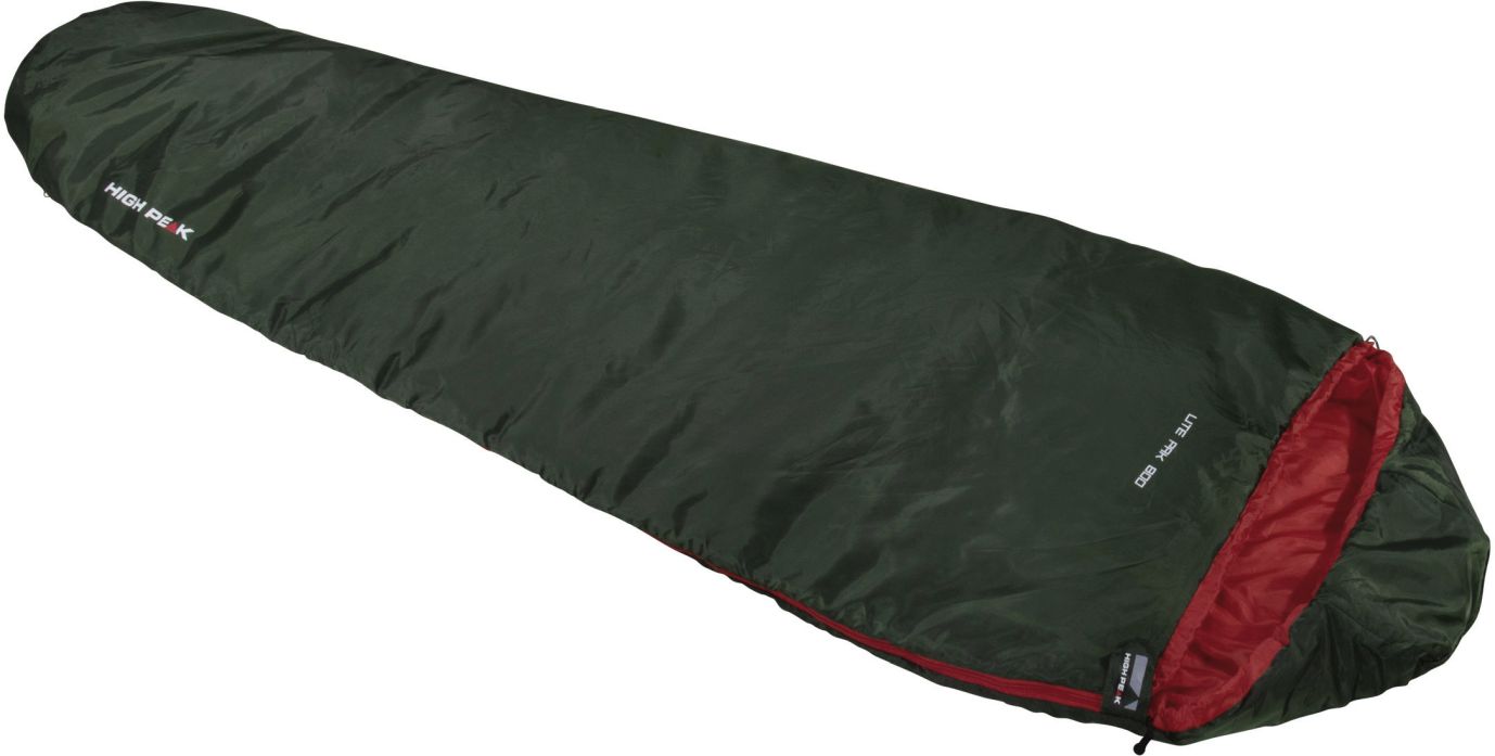 High Peak Lite Pak 800 Schlafsack Leichtgewichtiger Mumien Schlafsack  210 x 75 cm 800 g