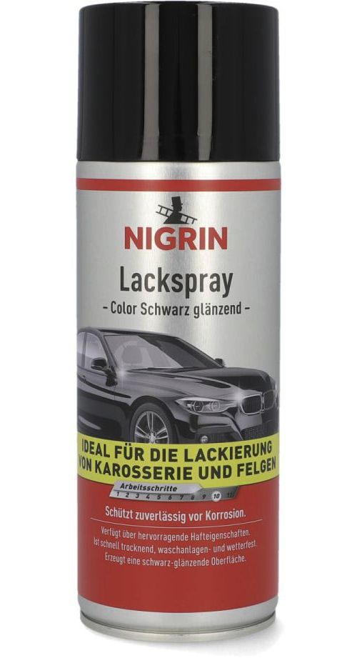 Nigrin Lack-Spray - schwarz glänzend 400 ml