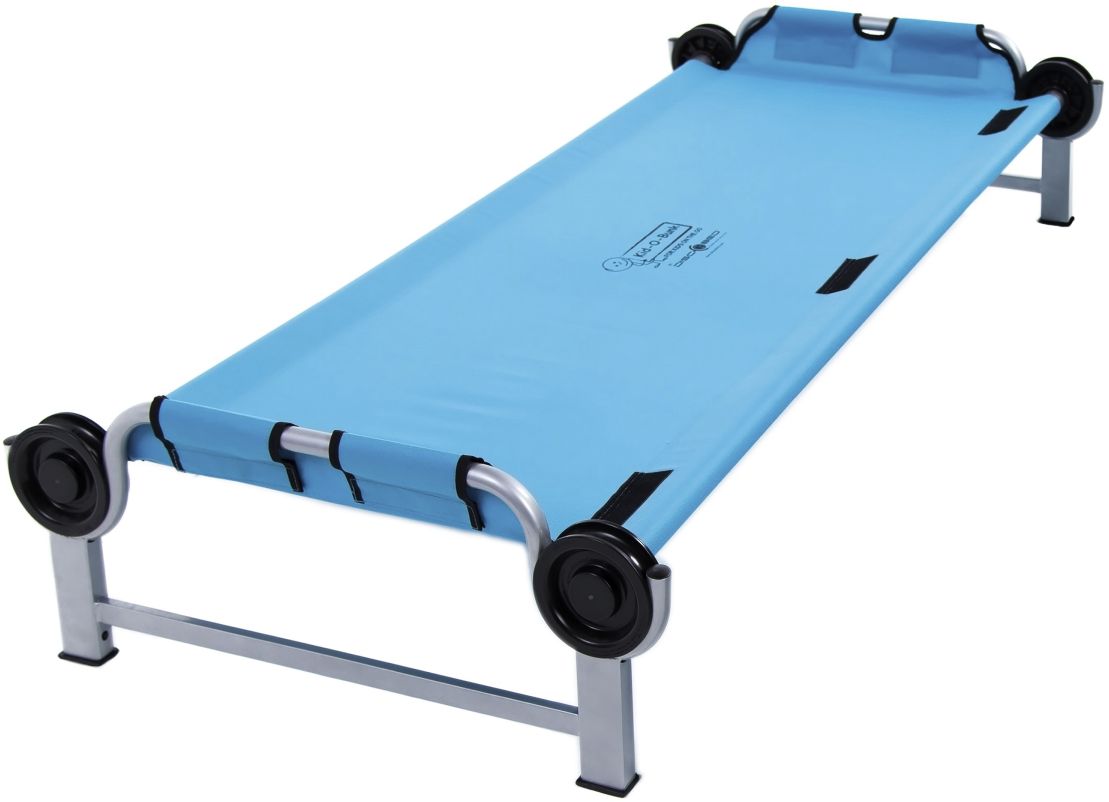 Disc-O-Bed Kid-O-Bed mit geradem Rahmen, ohne Seitentasche, blau