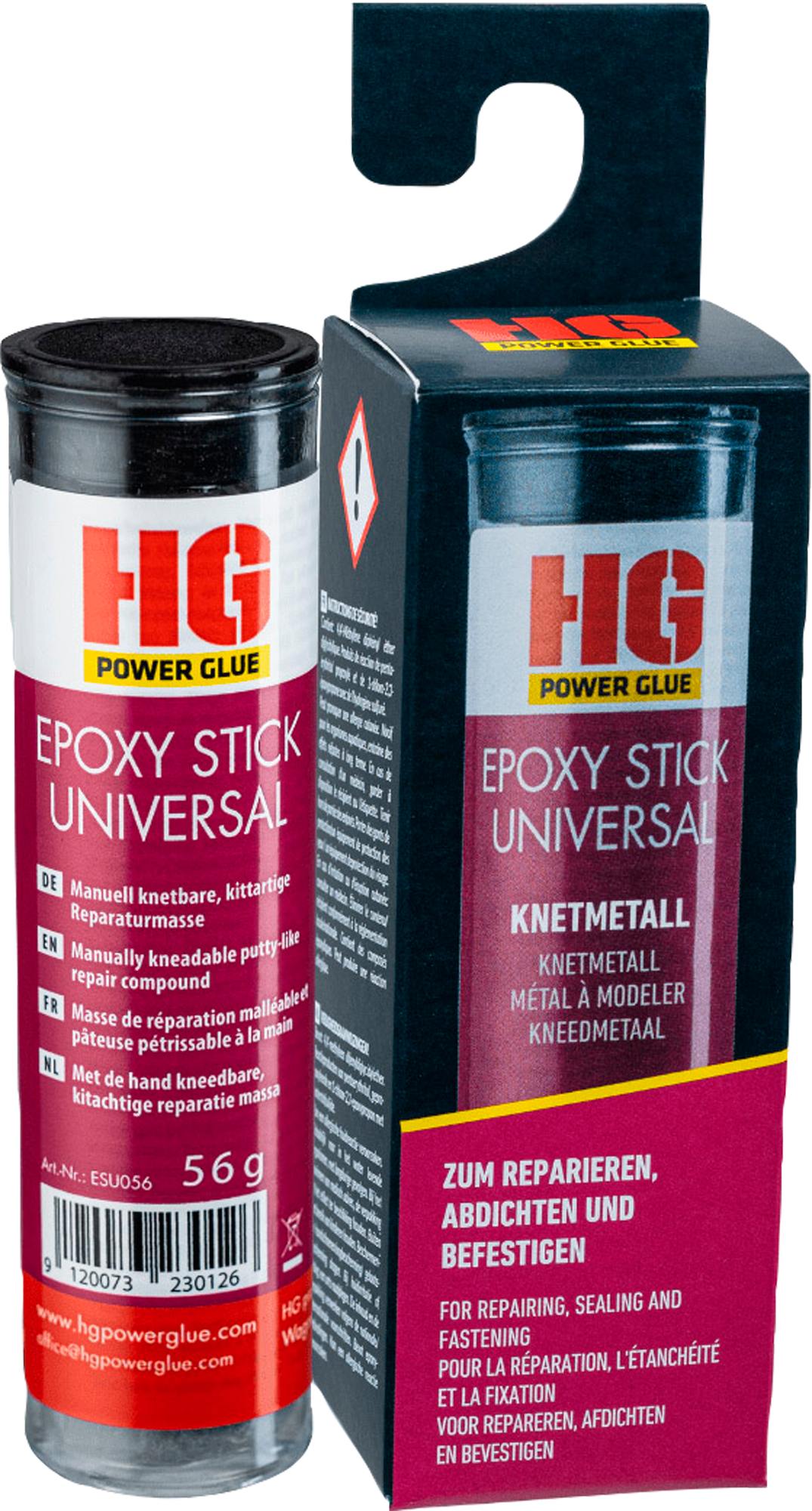 HGPower Glue Epoxy Stick Knetmetall 56 g