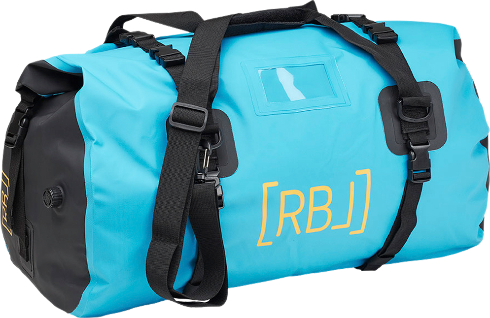 Rebel Outdoor Duffelbag / Wochenendtasche wasserdicht mit Roll-Top Verschluss 40 Liter blau - Packsäcke und Packtaschen
