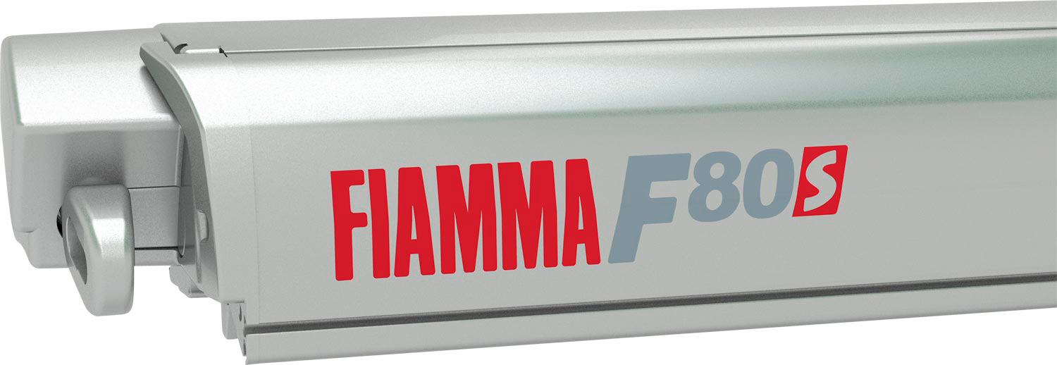 Fiamma F80s 340 Markise Gehäusefarbe Titanium Tuchfarbe Royal Grey 340 cm
