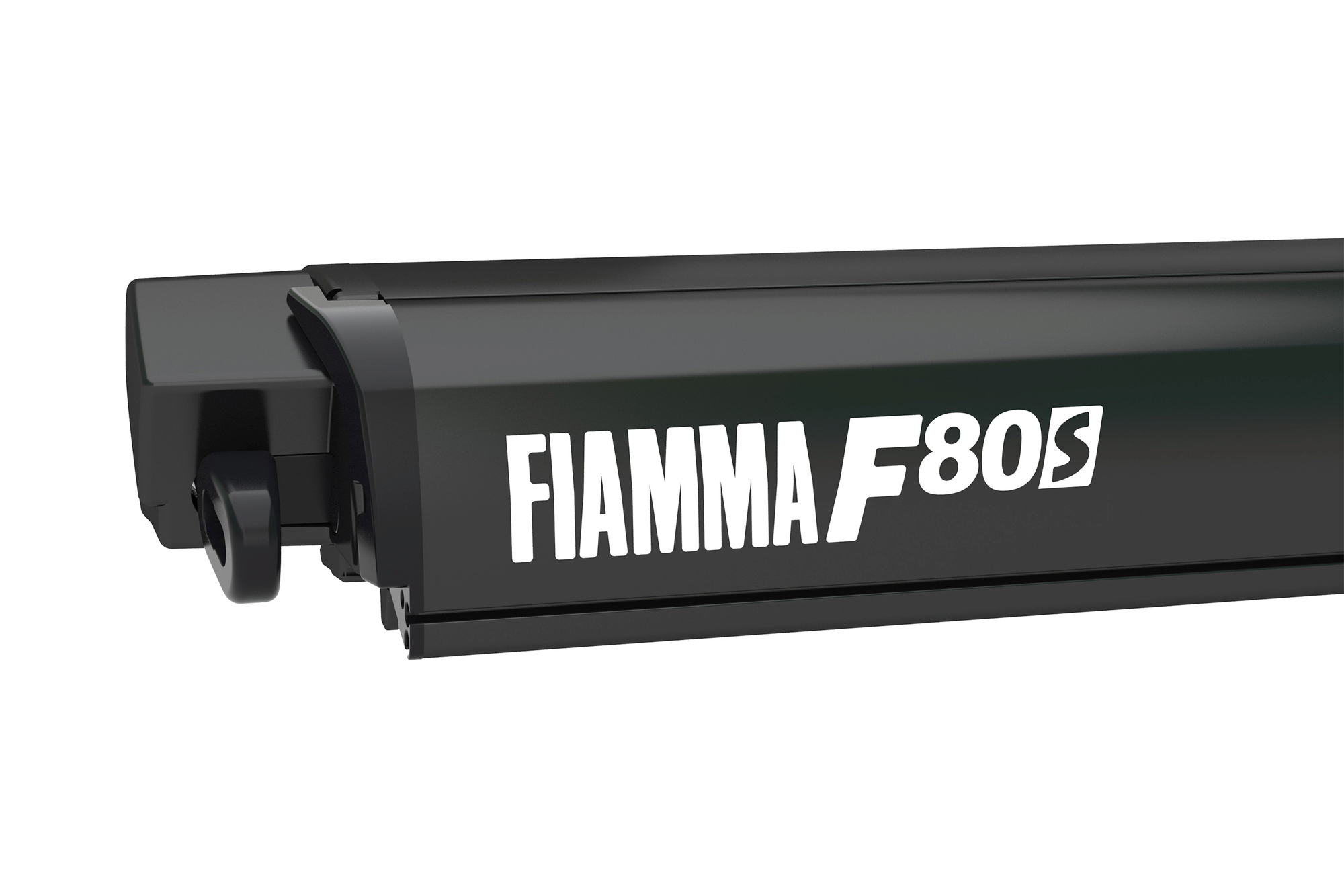 Fiamma F80s 320 Markise Gehäusefarbe Deep Black Tuchfarbe Royal Grey 320 cm