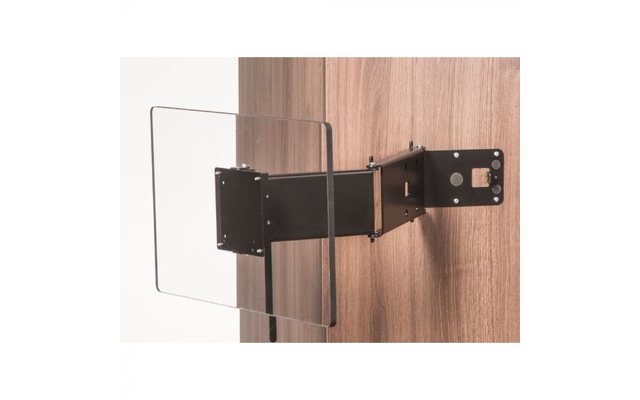 Caratec Flex CFW301S Supporto TV Parete 3 Rotazioni Per Camper E Roulotte, Bloccabile, Nero